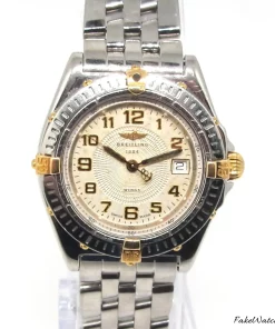 Breitling Wings Lady B67050 Quartz 31mm Female Replica Watch - White Dial, Gold/Steel Case