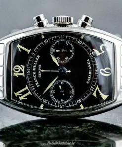 Alternative view of Franck Muller Casablanca 5850 C CC Manual winding 32mm Unisex Replica Watch - Black Dial, Steel Case