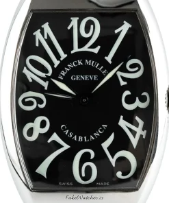 Alternative view of Franck Muller Casablanca 6850 Automatic 35mm Unisex Replica Watch - Black Dial, Steel Case