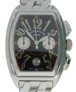 Franck Muller Conquistador 8002 CC Automatic 48mm Unisex Replica Watch - Black Dial, Steel CaseMM