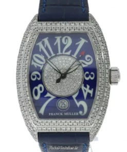 Franck Muller Conquistador 8005 SC D 1P Automatic 49mm Unisex Replica Watch - Blue Dial, White Gold CaseMM