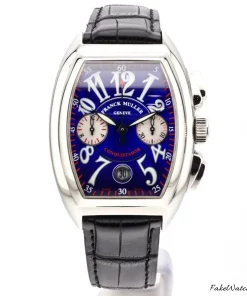 Franck Muller Conquistador 8005CC Automatic 35mm Unisex Replica Watch - Blue Dial, Steel Case
