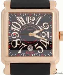 Franck Muller Conquistador Cortez 1000 SC KING Automatic 58mm Unisex Replica Watch - Black Dial, Rose Gold Case