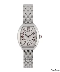 Franck Muller Heart 5002 SQZJA Quartz 31mm Female Replica Watch - Silver Dial, Steel Case
