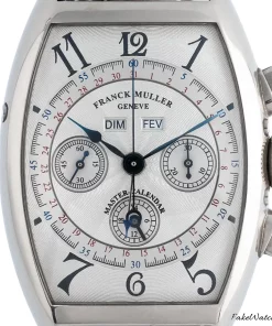 Alternative view of Franck Muller Master Calendar 6850 CC MC AT Automatic 35mm Unisex Replica Watch - Silver Dial, Steel Case
