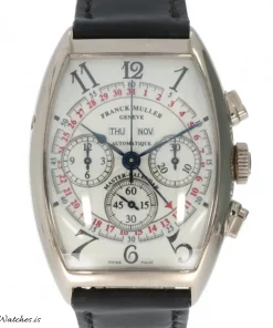 Franck Muller Master Calendar 6850 CC MC AT MAGNUM Automatic 41mm Unisex Replica Watch - Silver Dial, White Gold CaseMM
