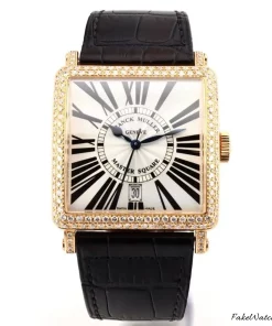 Alternative view of Franck Muller Master Square 6000 H SC DT Automatic 36mm Unisex Replica Watch - Silver Dial, Rose Gold Case