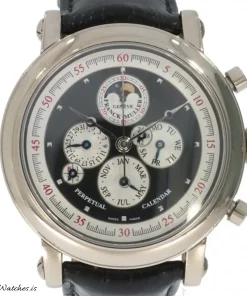 Franck Muller Unknown 7008 CC QP L Automatic 44mm Unisex Replica Watch - Black Dial, White Gold CaseMM
