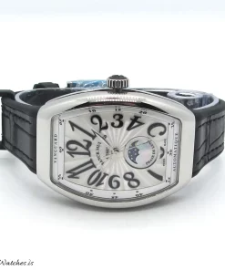 Alternative view of Franck Muller Vanguard V 32 SC 42mm Unisex Replica Watch - White Dial, Steel Case