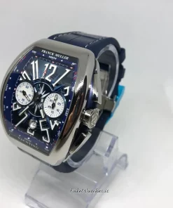 Alternative view of Franck Muller Vanguard V 45 CC DT YACHT AC BL Automatic 44mm Unisex Replica Watch - Blue Dial, Steel Case