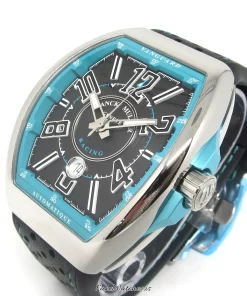 Franck Muller Vanguard V 45 SC DT RCG Automatic Unisex Replica Watch - Black Dial, Steel Case