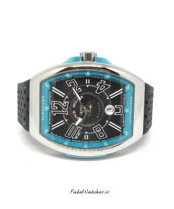 Alternative view of Franck Muller Vanguard V 45 SC DT RCG Automatic Unisex Replica Watch - Black Dial, Steel Case