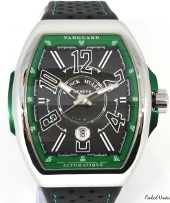 Franck Muller Vanguard V 45 SC DT RCG JA Automatic Unisex Replica Watch - Black Dial, Steel Case