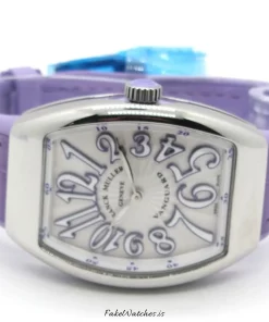 Alternative view of Franck Muller Vanguard V32QZ 32mm Female Replica Watch - White Dial, Steel Case
