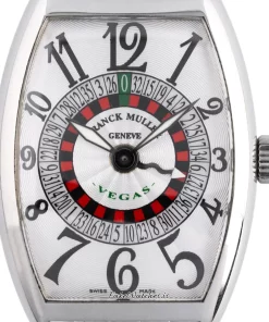 Alternative view of Franck Muller Vegas 5850 VEGAS Automatic 33mm Unisex Replica Watch - Silver Dial, Steel Case
