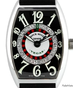 Alternative view of Franck Muller Vegas 5850 VEGAS Automatic 33mm Unisex Replica Watch - Black Dial, Steel Case