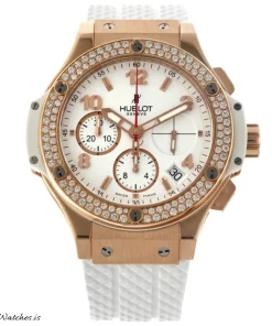 Hublot Big Bang 41mm 341.PE.230.RW.114 Automatic 41mm Unisex Replica Watch - White Dial, Rose Gold Case