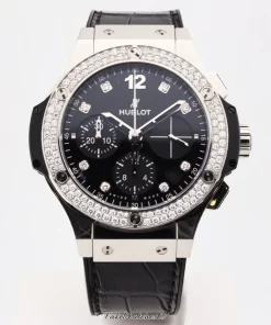 Hublot Big Bang 41mm 341.SX.1270.VR.1104 Automatic 41mm Unisex Replica Watch - Black Dial, Steel Case