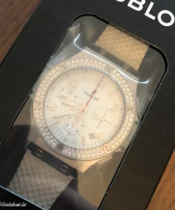 Alternative view of Hublot Big Bang 41mm 342.SE.230.RW.114 Automatic 41mm Unisex Replica Watch - White Dial, Steel Case