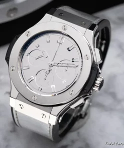 Alternative view of Hublot Big Bang 44mm 341.SX.0870.VR.ZEC13 Automatic 44mm Unisex Replica Watch - Silver Dial, Steel Case