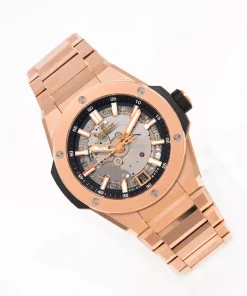 Alternative view of Hublot Big Bang 456.OX.0180.OX Automatic 40mm Unisex Replica Watch - Transparent Dial, Rose Gold Case