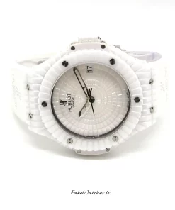 Alternative view of Hublot Big Bang Caviar 346.HX.2800.RW Automatic 41mm Unisex Replica Watch - White Dial, Ceramic Case