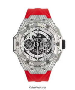 Hublot Big Bang Sang Bleu 418.NX.1107.RX.1604.MXM20 Automatic 45mm Unisex Replica Watch - Transparent Dial, Titanium Case