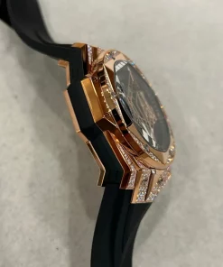 Alternative view of Hublot Big Bang Sang Bleu 418.OX.1108.RX.1604.MXM20 Automatic 45mm Unisex Replica Watch - Black Dial, Rose Gold Case
