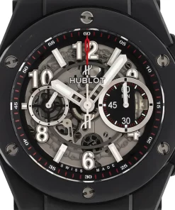 Alternative view of Hublot Big Bang Unico 411.CI.1170.RX Automatic 45mm Male Replica Watch - Transparent Dial, Ceramic Case