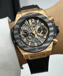 Hublot Big Bang Unico 441.OM.1181.RX Automatic 42mm Unisex Replica Watch - Transparent Dial, Rose Gold Case