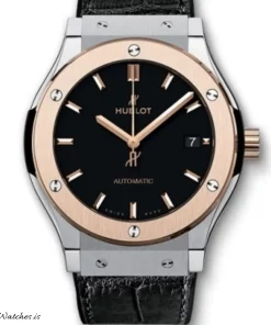 Hublot Classic Fusion 511.NO.1181.LR Automatic 45mm Unisex Replica Watch - Black Dial, Titanium Case