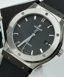Hublot Classic Fusion 511.NX.1171.RX Automatic 45mm Unisex Replica Watch - Black Dial, Titanium Case