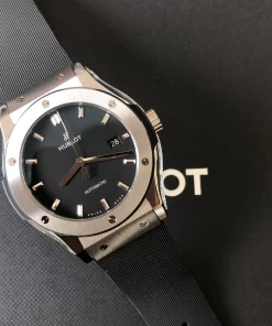 Alternative view of Hublot Classic Fusion 542.NX.1171.RX Automatic 42mm Unisex Replica Watch - Black Dial, Titanium Case