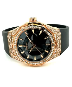 Hublot Classic Fusion 550.OS.1800.RX.1604.ORL19 Automatic 40mm Unisex Replica Watch - Black Dial, Rose Gold Case