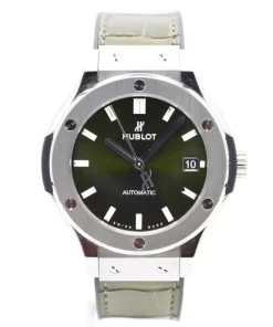 Hublot Classic Fusion 565.NX.8970.LR Automatic 38mm Unisex Replica Watch - Green Dial, Titanium Case