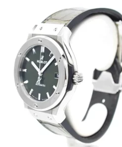 Alternative view of Hublot Classic Fusion 565.NX.8970.LR Automatic 38mm Unisex Replica Watch - Green Dial, Titanium Case