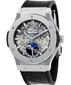 Hublot Classic Fusion Aerofusion 517.NX.0170.LR Automatic 45mm Unisex Replica Watch - Transparent Dial, Titanium Case