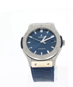Hublot Classic Fusion Blue 511.NX.7170.LR Automatic 45mm Unisex Replica Watch - Blue Dial, Titanium Case