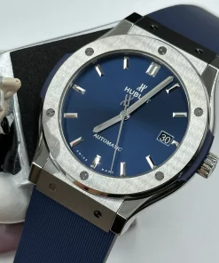 Hublot Classic Fusion Blue 511.NX.7170.RX Automatic 45mm Unisex Replica Watch - Blue Dial, Titanium Case