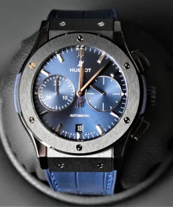 Hublot Classic Fusion Blue 521.cm.7170.lr Automatic 45mm Unisex Replica Watch - Blue Dial, Ceramic Case