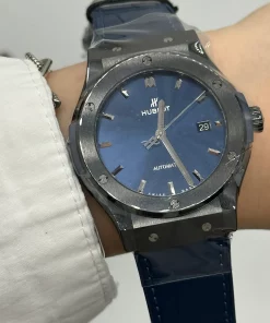 Hublot Classic Fusion Blue 542.CM.7170.LR Automatic 42mm Unisex Replica Watch - Blue Dial, Ceramic Case