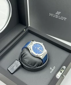 Alternative view of Hublot Classic Fusion Blue 542.NX.7170.LR Automatic 42mm Unisex Replica Watch - Blue Dial, Titanium Case