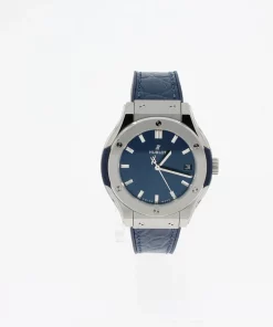 Hublot Classic Fusion Blue 581.NX.7170.LR Quartz 33mm Unisex Replica Watch - Blue Dial, Titanium Case