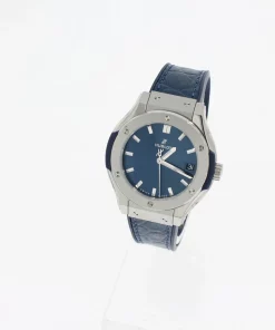 Alternative view of Hublot Classic Fusion Blue 581.NX.7170.LR Quartz 33mm Unisex Replica Watch - Blue Dial, Titanium Case