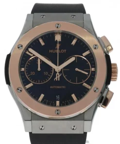 Hublot Classic Fusion Chronograph 521.NO.1181.RX Automatic 45mm Unisex Replica Watch - Black Dial, Titanium Case
