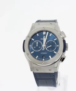 Hublot Classic Fusion Chronograph 541.NX.7170.LR Automatic 42mm Unisex Replica Watch - Blue Dial, Titanium Case