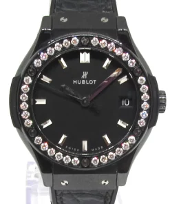 Hublot Classic Fusion Quartz 581.CM.1171.LR.1104 Quartz 33mm Female Replica Watch - Black Dial, Ceramic CaseMM