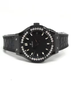 Alternative view of Hublot Classic Fusion Quartz 581.CM.1171.LR.1104 Quartz 33mm Female Replica Watch - Black Dial, Ceramic CaseMM