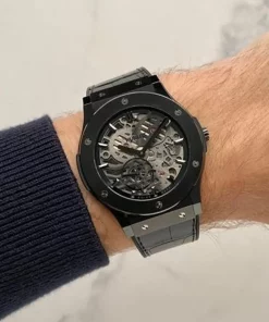 Hublot Classic Fusion Ultra-Thin 515.CM.0140.LR Manual winding 45mm Unisex Replica Watch - Transparent Dial, Ceramic Case
