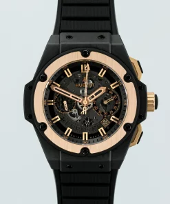 Hublot King Power 701.CO.0180.RX Automatic 48mm Male Replica Watch - Black Dial, Ceramic Case